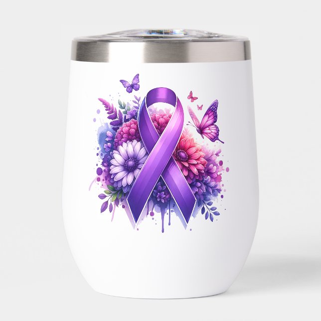 Ruban de sensibilisation à la fibromyalgie (Avant)