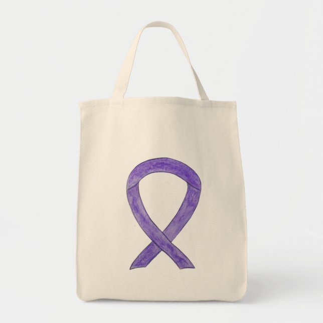 Ruban de sensibilisation au violet de lavande Sac  (Devant)