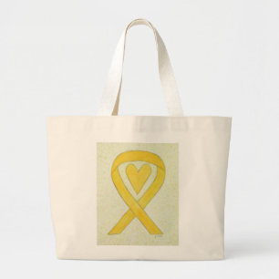 Ruban de sensibilisation jaune Sac fourre-tout d'a