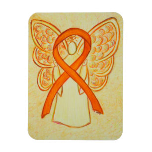 Ruban de sensibilisation orange Angel Magnet d'art