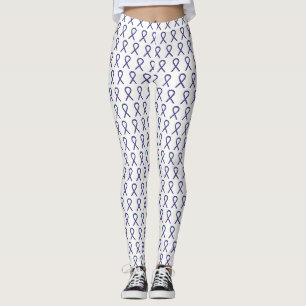 Ruban de sensibilisation vert et violet Leggings p