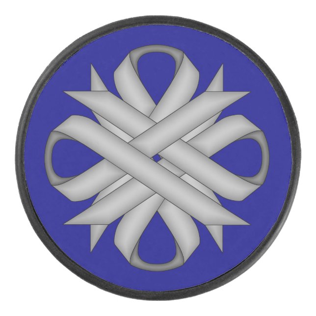 Ruban de trèfle gris par Kenneth Yoncich (Devant)