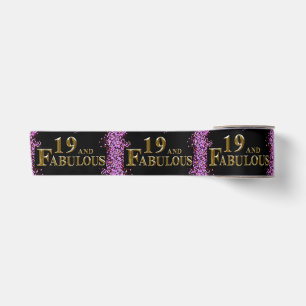 Ruban En Satin 19e anniversaire