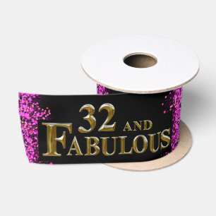 Ruban En Satin 32e anniversaire