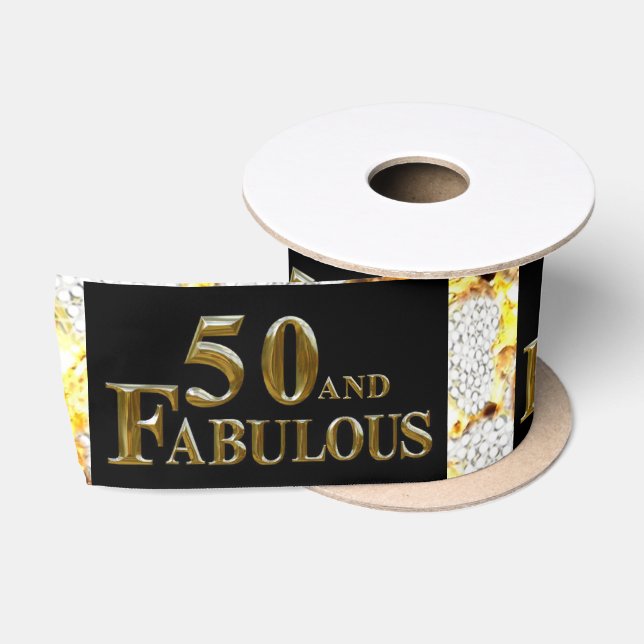 Ruban En Satin 50e anniversaire (Bobine)