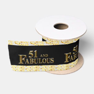 Ruban En Satin 51e anniversaire