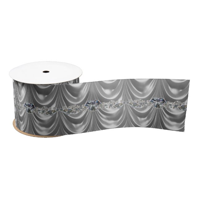 Ruban En Satin 60e anniversaire Mariage de Diamond Heart (Bobine)