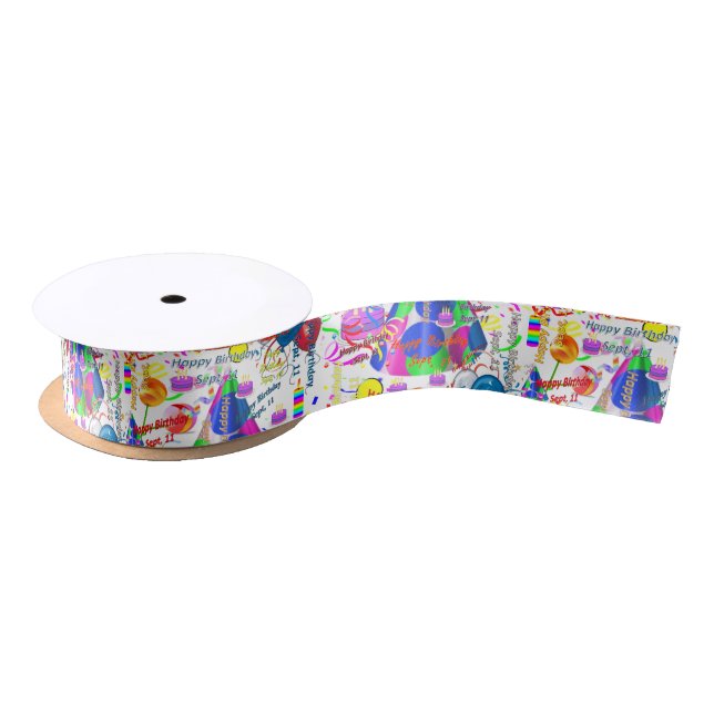 Ruban En Satin 7, 11 Anniversaire Ruban (Bobine)
