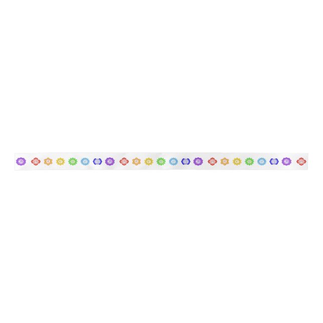 Ruban En Satin 7 Chakra (Devant)