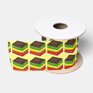 Ruban En Satin 7 Couche Italien Rainbow Cookie Noël ruban