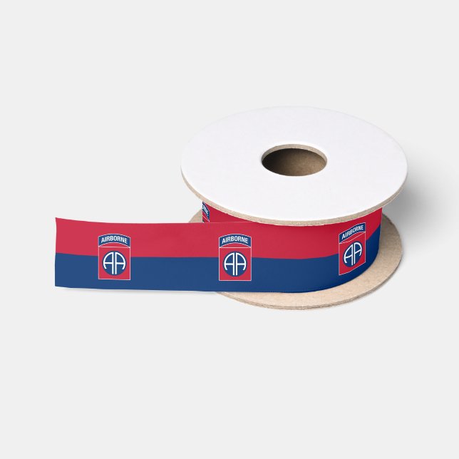 Ruban En Satin 82e division aérienne Flag Military Vétéran (Bobine)