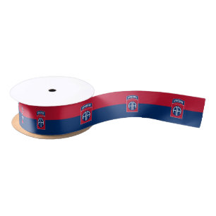 Ruban En Satin 82e division aéroportée Drapeau Militaire vétéran 