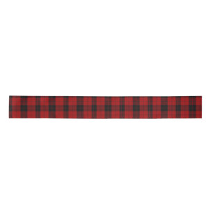 Ruban En Satin à damiers Noël Rouge Buffalo Plaid