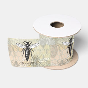 Ruban En Satin Abeilles de l'abeille Queen Bees Honey Beehive