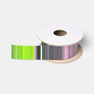 Ruban En Satin Abstract #1: Lime and grey