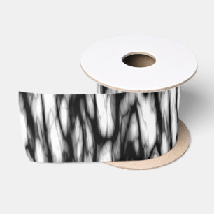 Ruban En Satin Abstrait noir et blanc