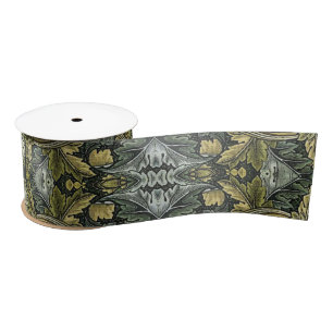 Ruban En Satin Acanthus Vintage Floral Pattern par William Morris