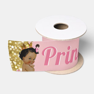 Ruban En Satin Africain royal Princess Pink et parties