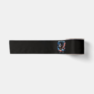 Ruban En Satin Aigle et drapeau patriotiques 250 ans 1776-2026