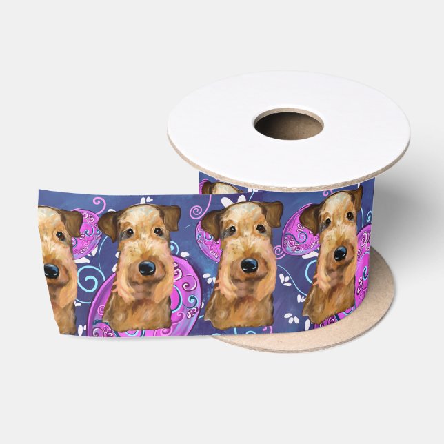 RUBAN EN SATIN AIREDALE TERRIER (Bobine)