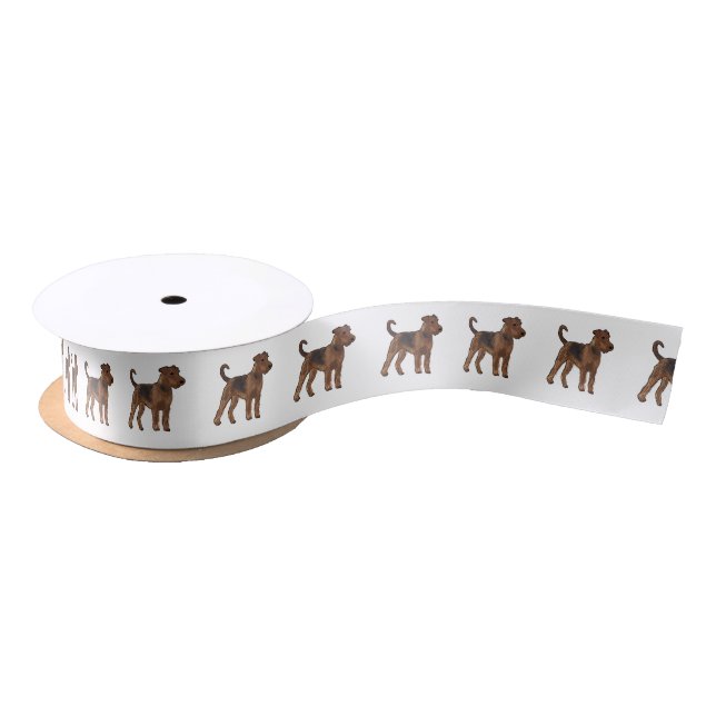 Ruban En Satin Airedale terrier dog cartoon (Bobine)