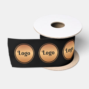 Ruban En Satin Ajouter votre logo professionnel Gold personnalisé