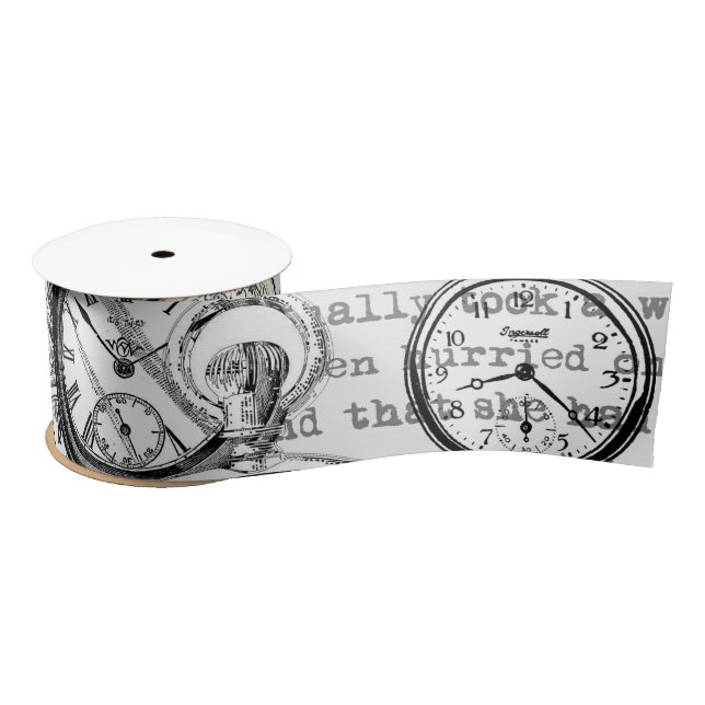 Ruban En Satin Alice de lapin blanc au pays des merveilles (Bobine)