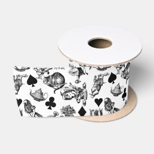 Ruban En Satin Alice White Rabbit Wonderland Classic