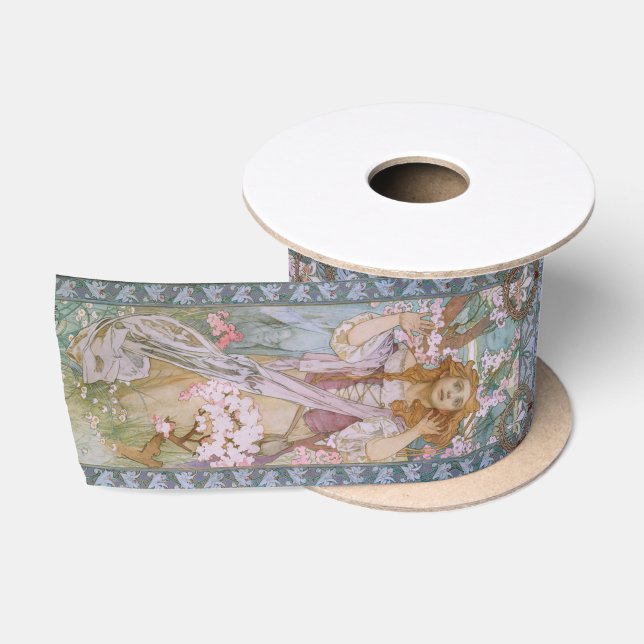 Ruban En Satin Alphonse Maria Mucha (Bobine)