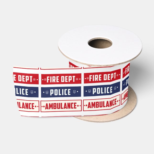 Ruban En Satin Ambulance de police des incendies Thunder_Cove (Bobine)