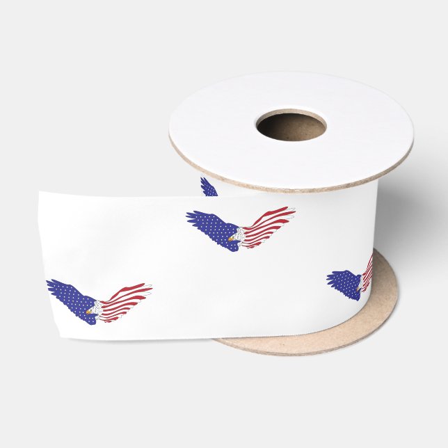 Ruban En Satin American Eagle Thunder_Cove 4 juillet patriotique (Bobine)