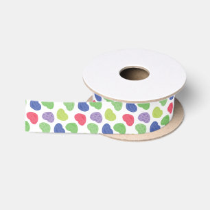 Ruban En Satin Amusant et tendance Poppit Pop-it coeurs design
