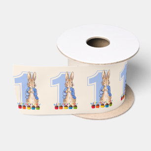 Ruban En Satin Anniversaire classique de lapin de premier