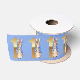 Ruban En Satin Anniversaire classique de lapin de premier