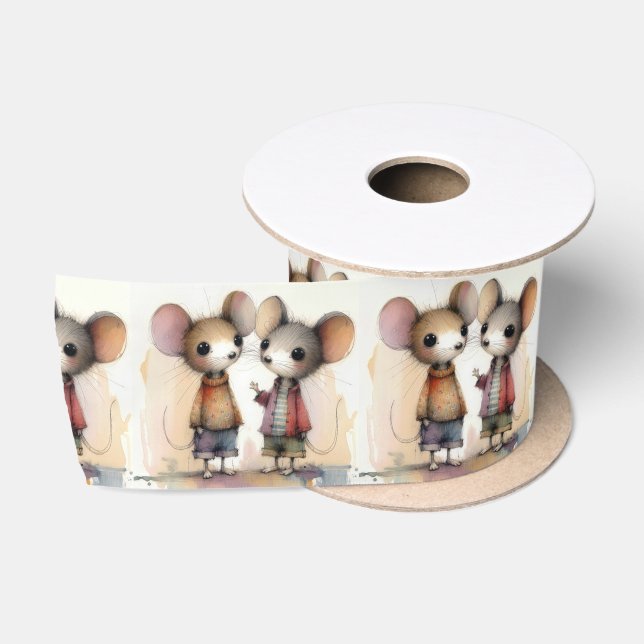 Ruban En Satin Aquarelle (Bobine)