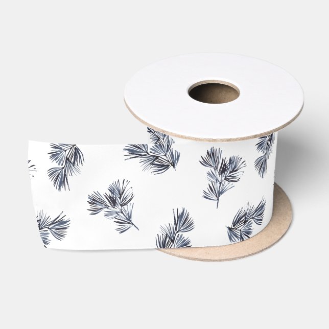 Ruban En Satin Aquarelle bleue (Bobine)