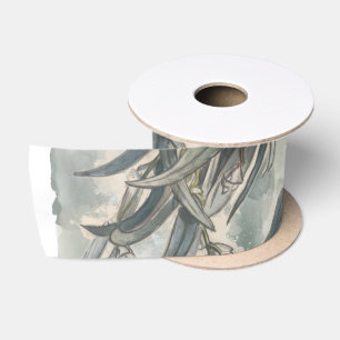 Ruban En Satin Aquarelle Eucalyptus Verdure Feuille