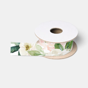Ruban En Satin Aquarelle rose Floral Blushing Blooms