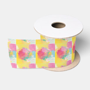 Ruban En Satin Aquarelles Pastel