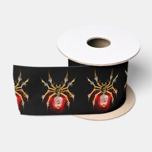 Ruban En Satin Araignée en vapeur noire