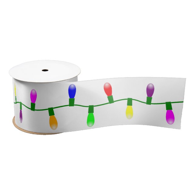Ruban En Satin Arbre de Noël Festif String ampoules luminaires Bl (Bobine)