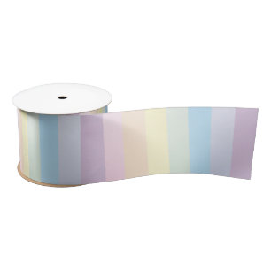 Ruban En Satin Arc-en-ciel doux