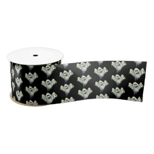 Ruban En Satin Arme-Bouton Halloween satiné