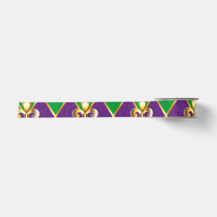 Ruban En Satin Arrière - plan de bijoux Mardi Gras