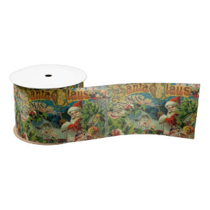 Ruban En Satin Art antique du Père Noël