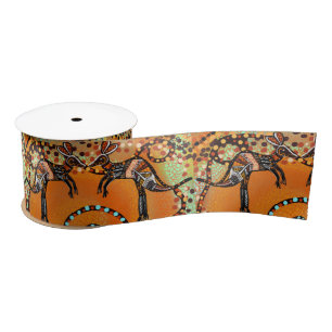 RUBAN EN SATIN ART AUSTRALIEN
