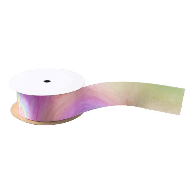 Ruban En Satin Art numérique Rainbow Tie Dye (Bobine)