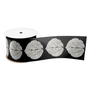 Ruban En Satin Aspen Feuille Squelette 1