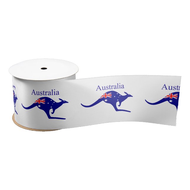 Ruban En Satin Australie : Drapeau Kangaroo Thunder_Cove (Bobine)