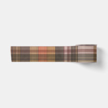 Automne Brown et Orange Plaid